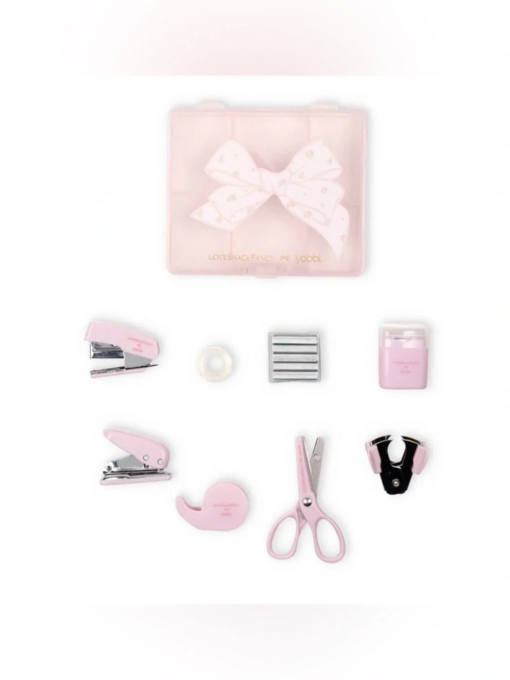 LoveShackFancy x Target Blooming Heirloom Pink Floral Bow Mini Supply Kit- NEW